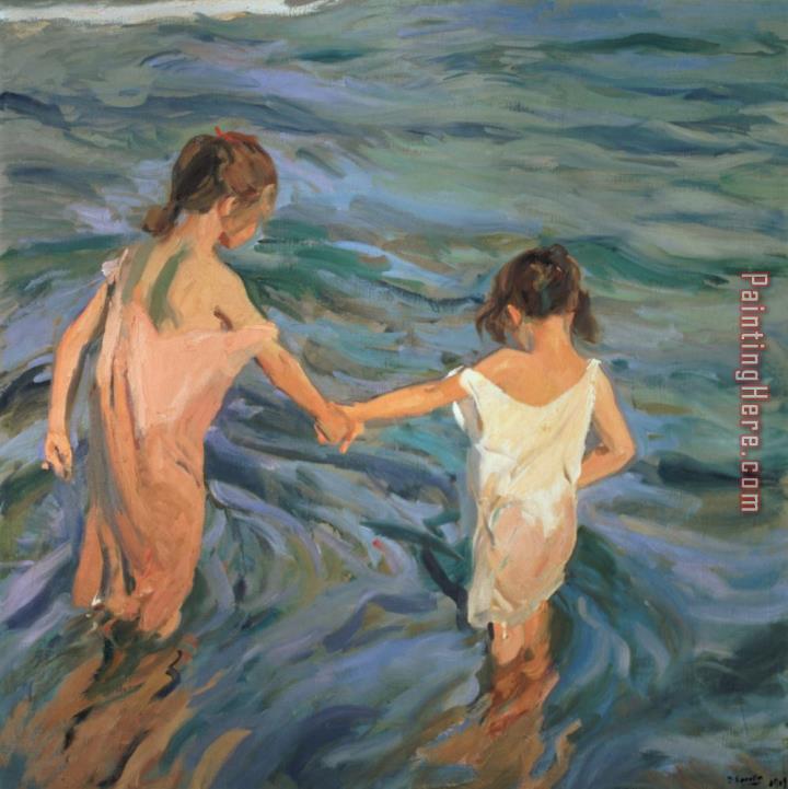 Joaquin Sorolla y Bastida Children in the Sea